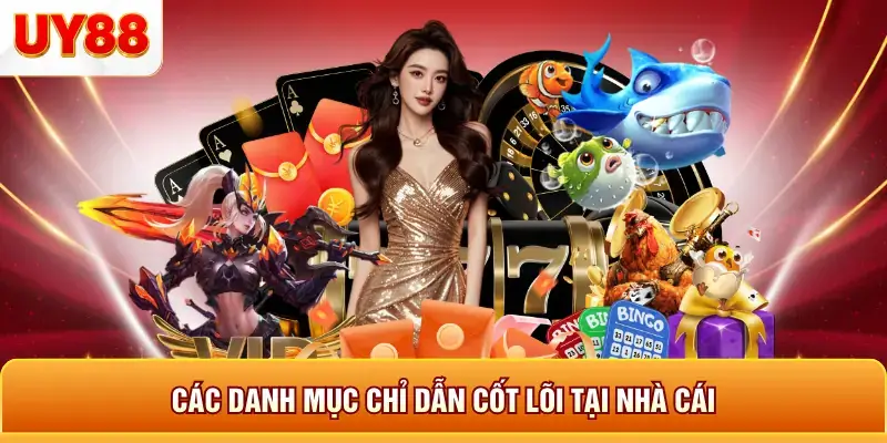 Các danh mục chỉ dẫn cốt lõi tại nhà cái
