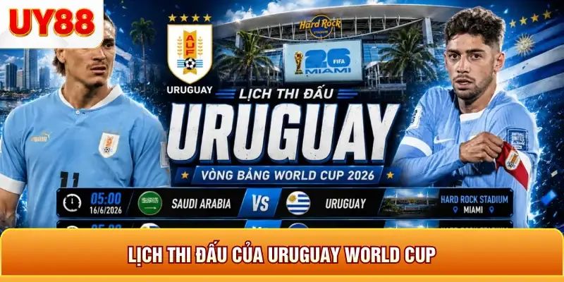 Lịch thi đấu của uruquay world cup Lịch thi đấu của uruquay world cup